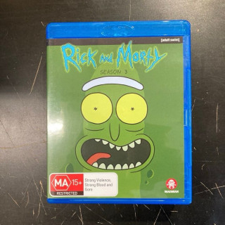 Rick And Morty - Kausi 3 Blu-ray (M-/M-) -tv-sarja- (ei suomenkielistä tekstitystä)